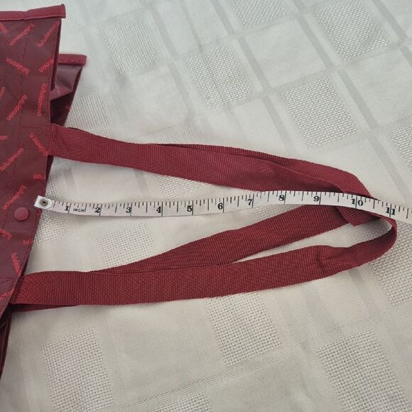 Lululemon Athletica Red and Black Tote Reusable Bag Trio Bundle Of 3 Bags - Picture 8 of 16